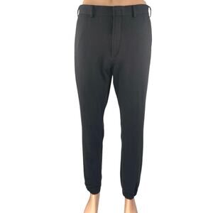 Laboratory Lord & Taylor Men's Black Straight Skinny Trousers Dress Pants Sz 36